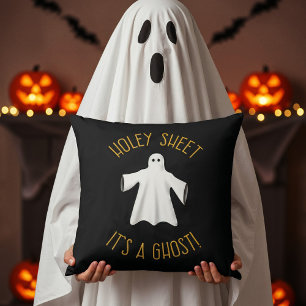 Cojín Decorativo Divertido decorado de Halloween - ¡Es un fantasma,