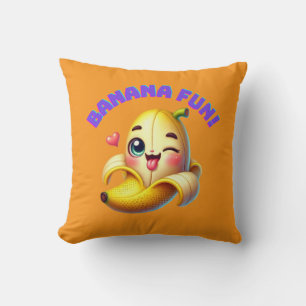 Cojín Decorativo Divertido diseño de ganadería bananera para divers