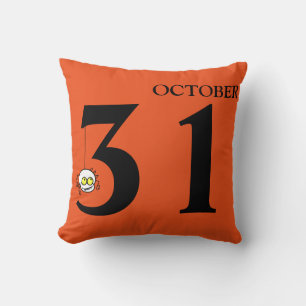 Cojín Decorativo Divertido Feliz Halloween 31 de octubre