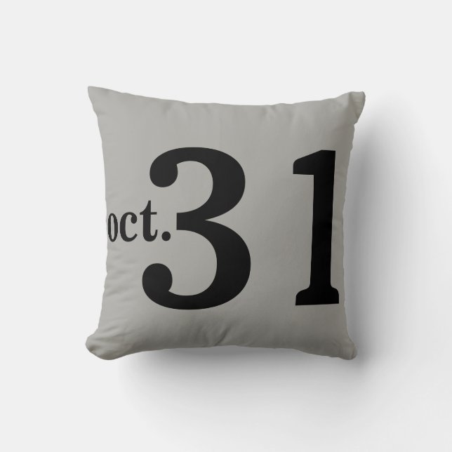 Cojín Decorativo Divertido Feliz Halloween 31 de octubre (Anverso)