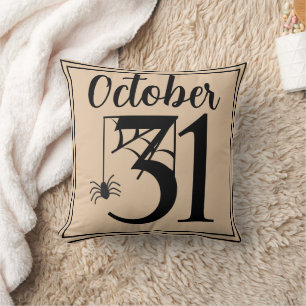 Cojín Decorativo Divertido Feliz Halloween 31 de octubre