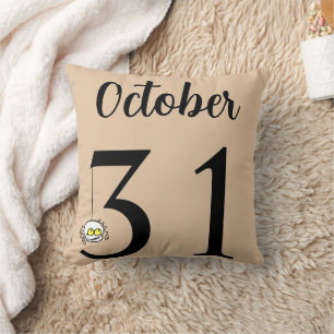 Cojín Decorativo Divertido Feliz Halloween 31 de octubre