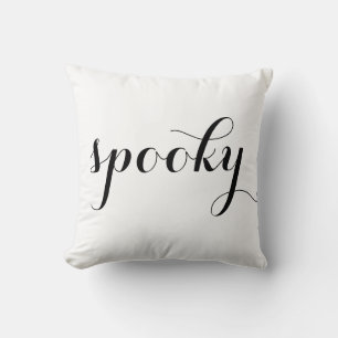 Cojín Decorativo Divertido Feliz Halloween Spookly Black & White St