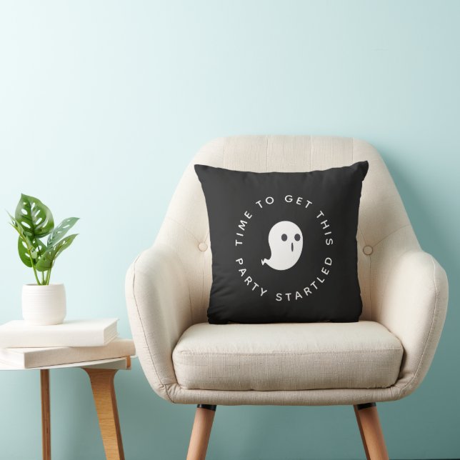 Cojín Decorativo Divertido Fiesta fantasma de Halloween (Silla)