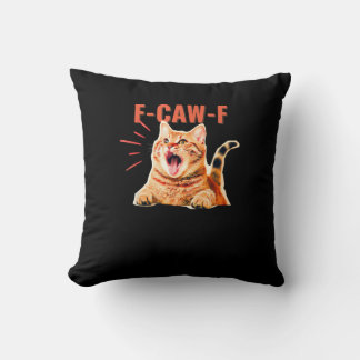 Cojín Decorativo Divertido gráfico F-Caw-F sarcástico de moda único