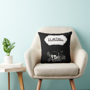 Cojín Decorativo Divertido Happy Halloween Skull