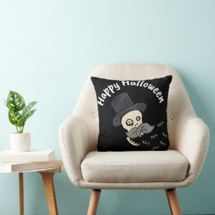 Cojín Decorativo Divertido Happy Halloween Skull