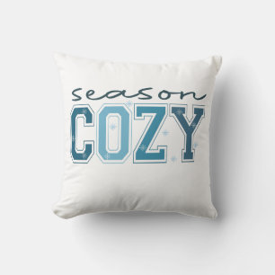 Cojín Decorativo Divertido Invierno Acogedor, Es la Temporada de Es