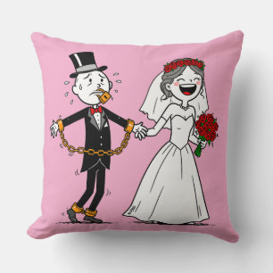 Cojín Decorativo Divertido matrimonio feliz
