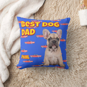 Cojín Decorativo Divertido mejor perro papá - regalo de foto Person
