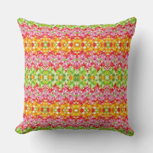 Cojín Decorativo Divertido patrón de zigzag de verano en colores