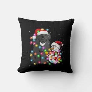 Cojín Decorativo Divertido perro de Terranova   Navidades Snowman L