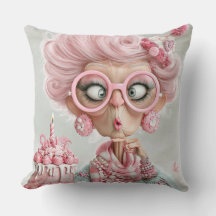 Divertido Rosa Sassy Envejecimiento