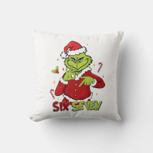 Cojín Decorativo Divertido Seis Siete Meme Navidad Viral 6 7 Tipo