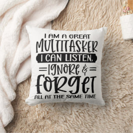 Cojín Decorativo Divertido, soy un gran multitasker