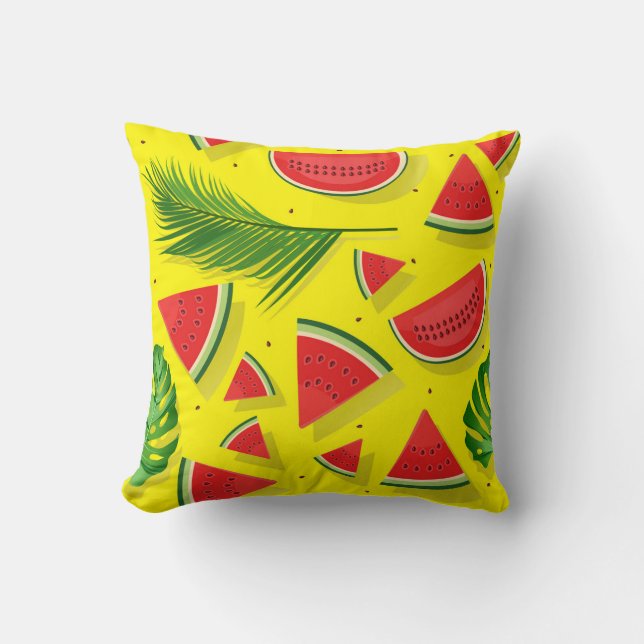 Cojín Decorativo Divertido Watermelon arroja almohadas/almohadones  (Anverso)