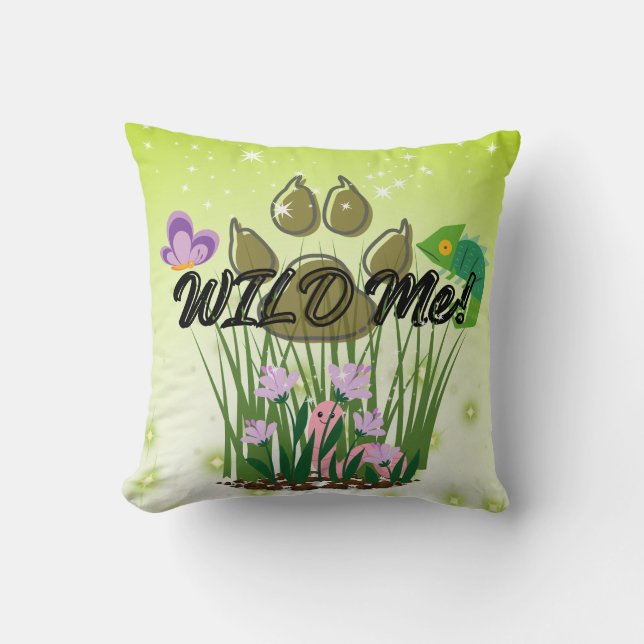 Cojín Decorativo Divertido Wild me (Anverso)