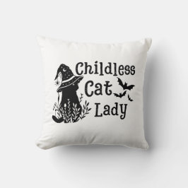 Cojín Decorativo Divertido y espeluznante cutáneo Halloween Niña de