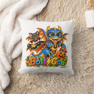 Cojín Decorativo Diviértete BoltGon Cute Superhéroe Dragón Hallowee