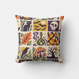 Cojín Decorativo Diviértete feliz Halloween Truco o trato Murciélag