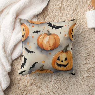 Cojín Decorativo Diviértete feliz Halloween Truco o trato Murciélag