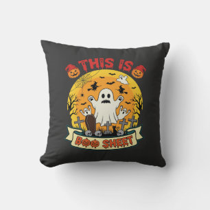 Cojín Decorativo Diviértete Halloween Boo Sheet Fantasma Cementerio
