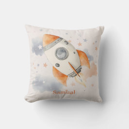 Cojín Decorativo Diviértete Niño Cohete Espacial 