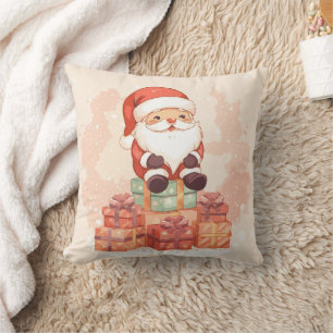 Cojín Decorativo Diviértete Santa lindo Feliz Navidad