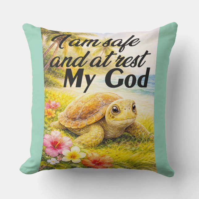 Cojín Decorativo Divine Serenity Turtle (Anverso)