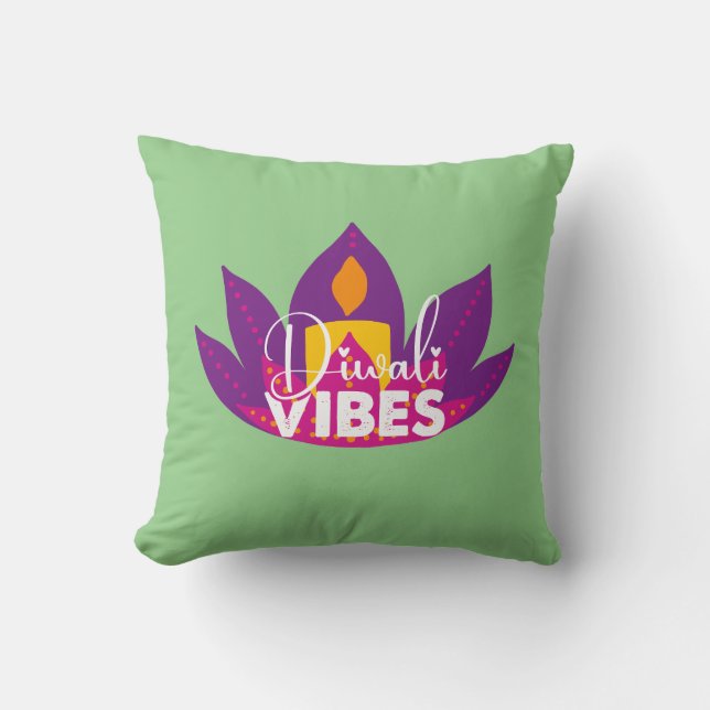 Cojín Decorativo Diwali Vibes (Anverso)
