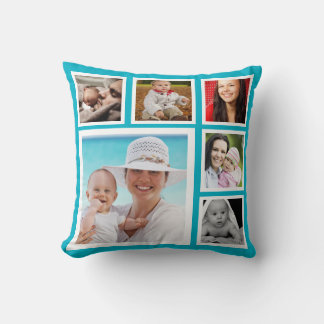 Cojín Decorativo DIY Collage de fotos personalizado