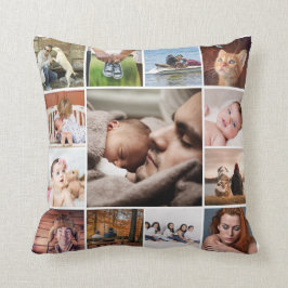 Cojín Decorativo DIY NUESTRA FAMILIA | Composición fotográfica 13 f