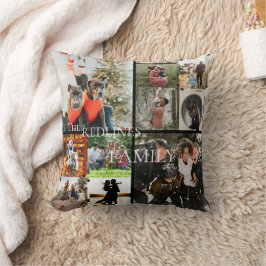 Cojín Decorativo DIY YOUR | FAMILY Two Sided Family 10 Pictures Thr