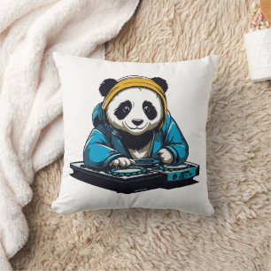 Cojín Decorativo DJ Kawaii Panda