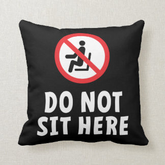 Cojín Decorativo Do not sit here. Ga hier niet zitten op deze stoel