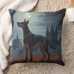 Cojín Decorativo Doberman Halloween Scary