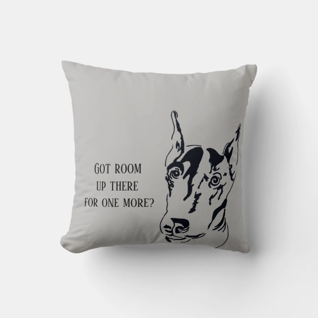 Cojín decorativo Doberman Pinscher (Anverso)
