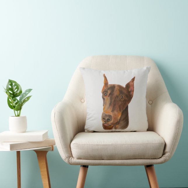 Cojín Decorativo Doberman Pinscher (Silla)