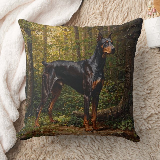 Cojín Decorativo Doberman Pinscher (Manta)
