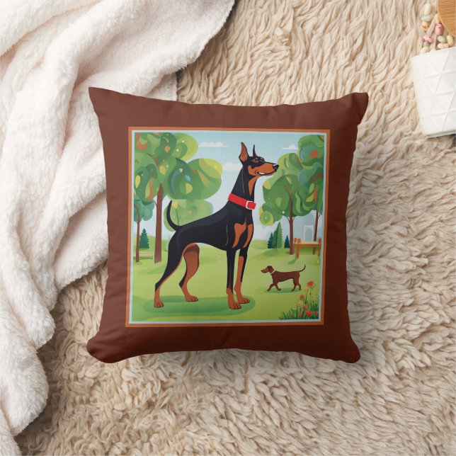 Cojín Decorativo Doberman Pinscher Cute Sofa (Manta)