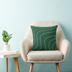 Cojín Decorativo Doble Ondulación Verde