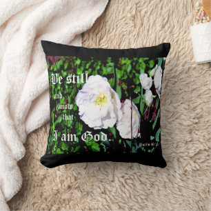 Cojín Decorativo Doble Tulipán Salmo 46:10
