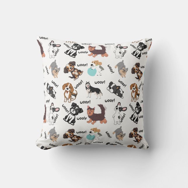 Cojín Decorativo Dog and Woof  Cushion (Anverso)