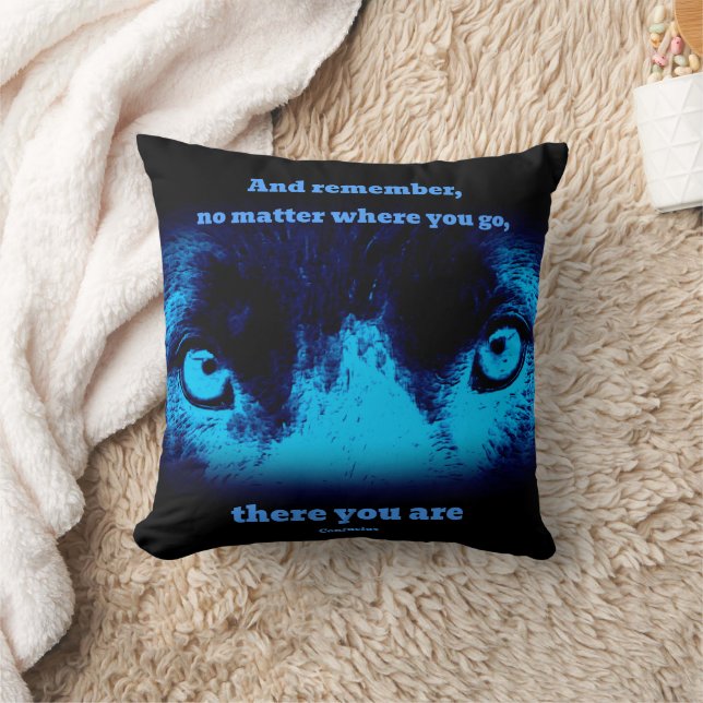 Cojín Decorativo Dog Eyes Confucius Inspirational Quote (Manta)
