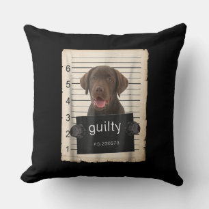 Cojín Decorativo Dog Lover Chocolate Labrador Perro malo