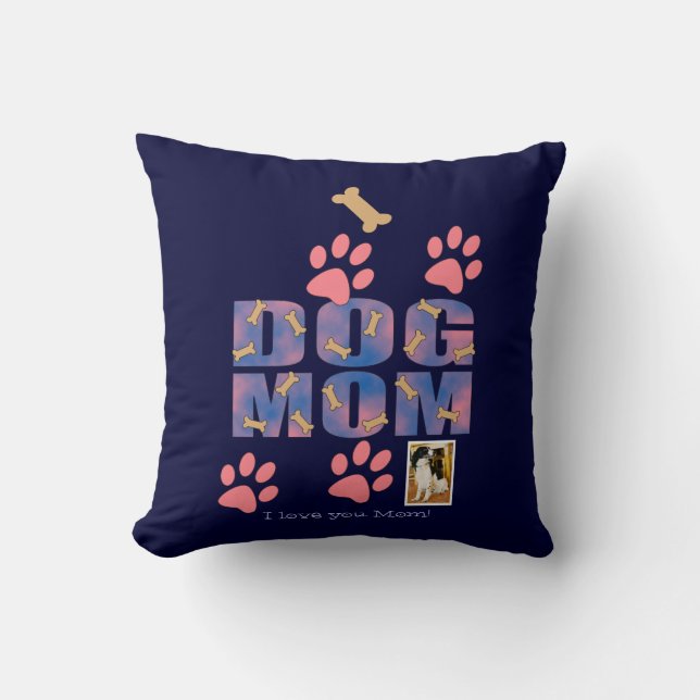 COJÍN DECORATIVO DOG MOM - (Anverso)