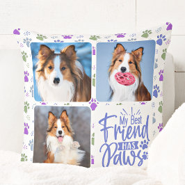 Cojín Decorativo Dog Personalizado 3 Foto Mejor Amigo Tiene Papas