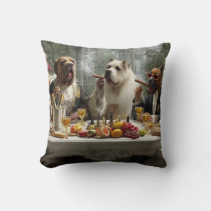 Cojín Decorativo "Dog-themed design featuring elegant, relaxed dogs
