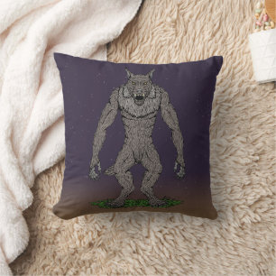 Cojín Decorativo Dogman Cryptid o Werewolf