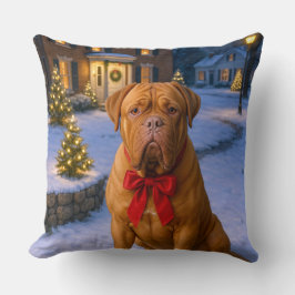 Cojín Decorativo Dogo de Burdeos de vacaciones
